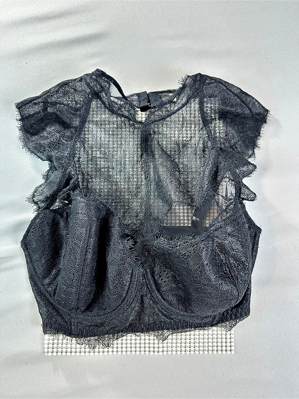 Victoria's Secret Dream Angels High Neck Lined Demi Bra Top Black 32DD